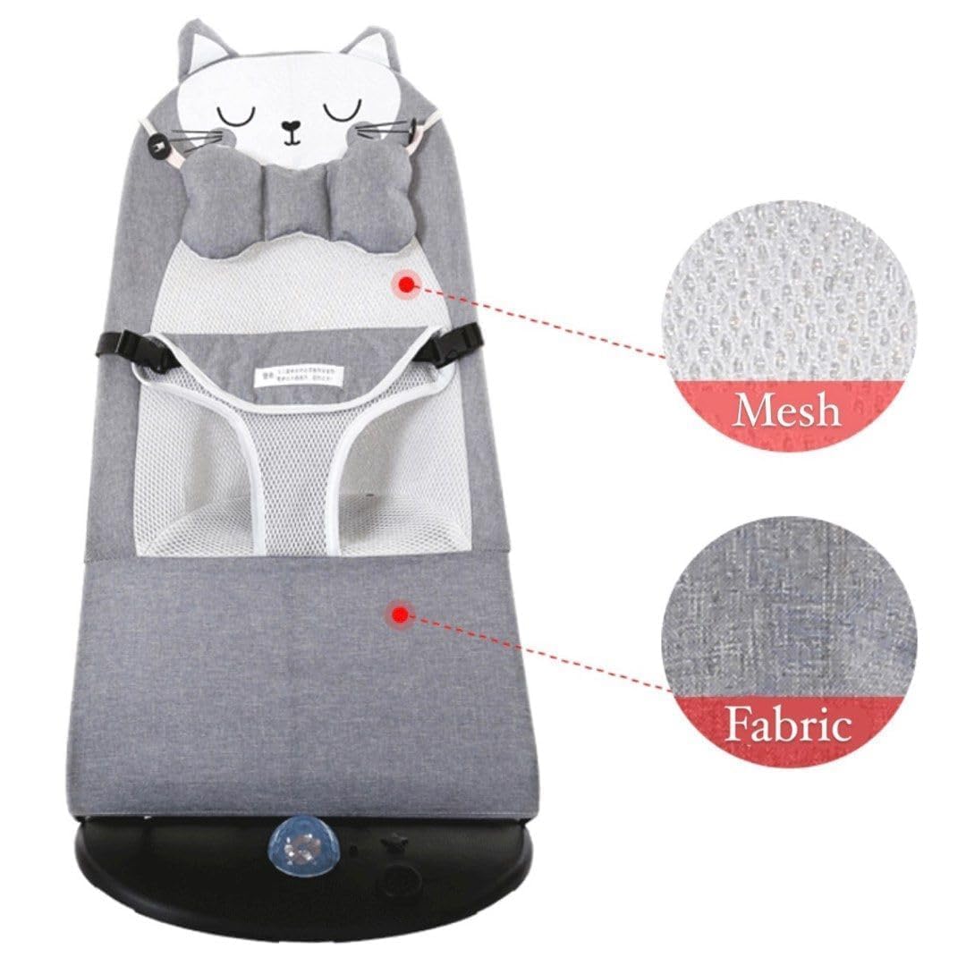 Natural Baby Bouncer Rocking Chair with Ergonomic Design