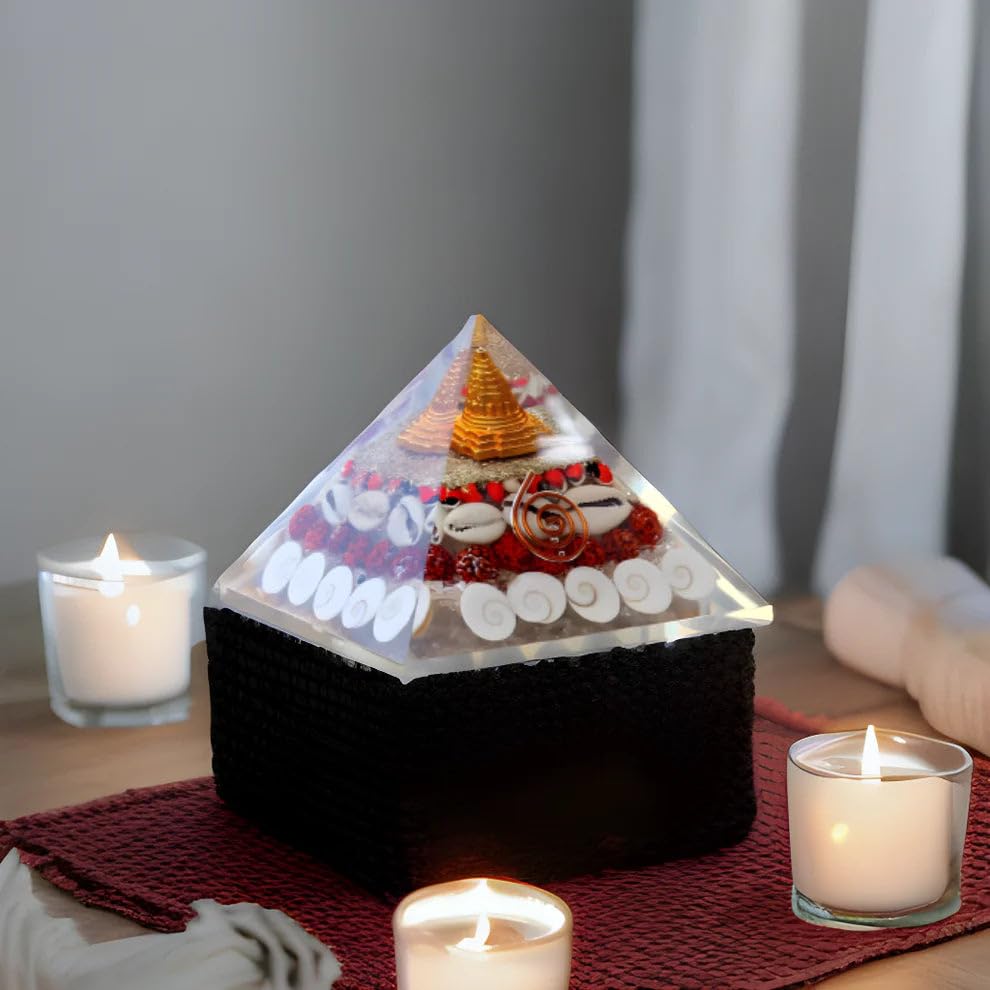 Crystal Wealth Gomati Chakra Shree Yantra Pyramid