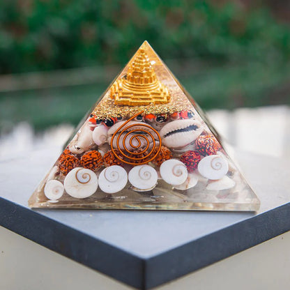 Crystal Wealth Gomati Chakra Shree Yantra Pyramid