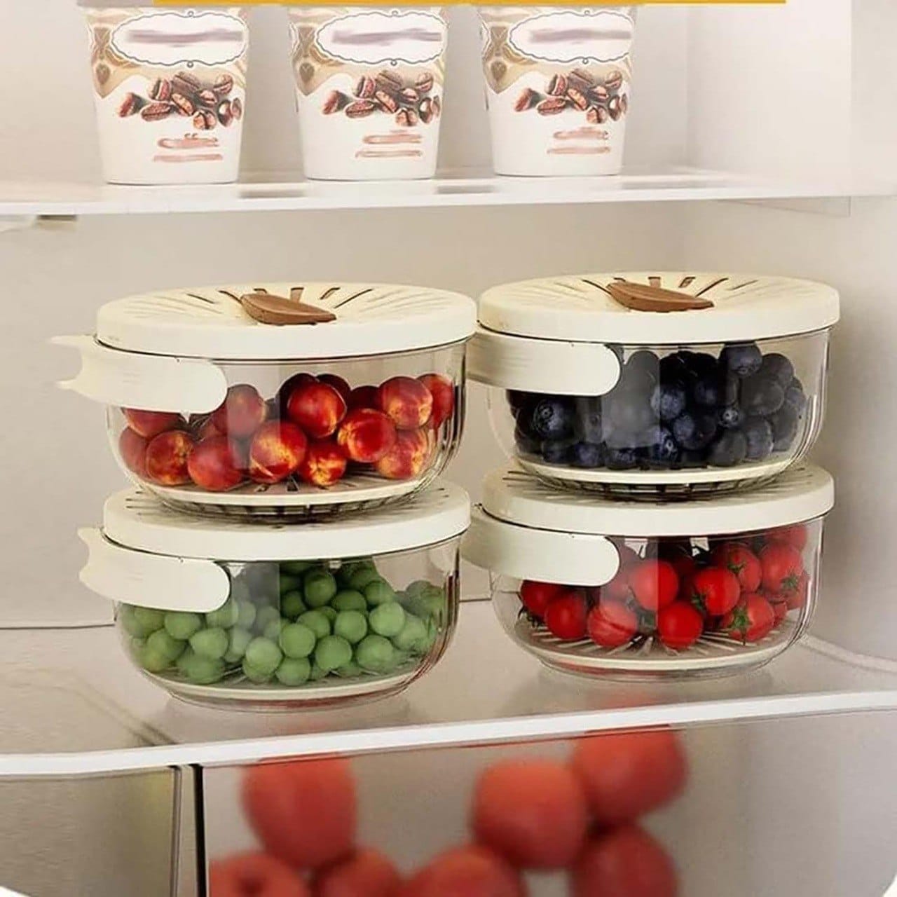 2 In 1 storage containers Foldable Kitchen Drain Basket With Cover