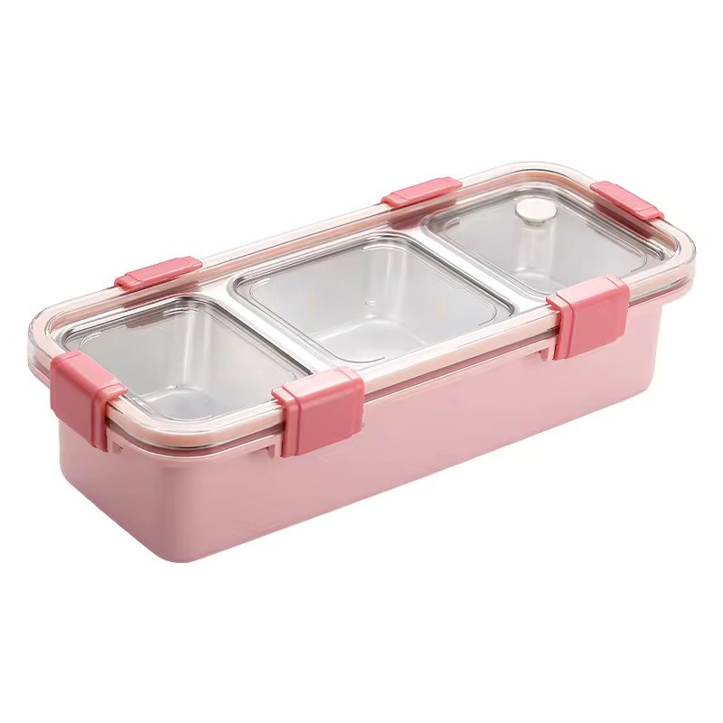 3-Grid Stainless Steel Bento Lunch Box 🍱