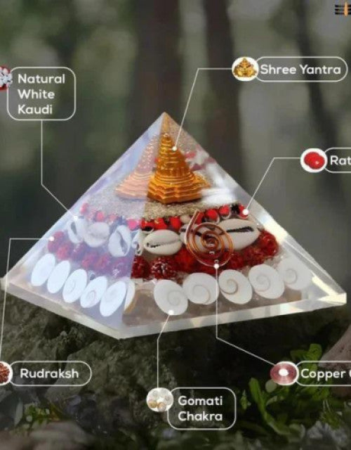 Crystal Wealth Gomati Chakra Shree Yantra Pyramid