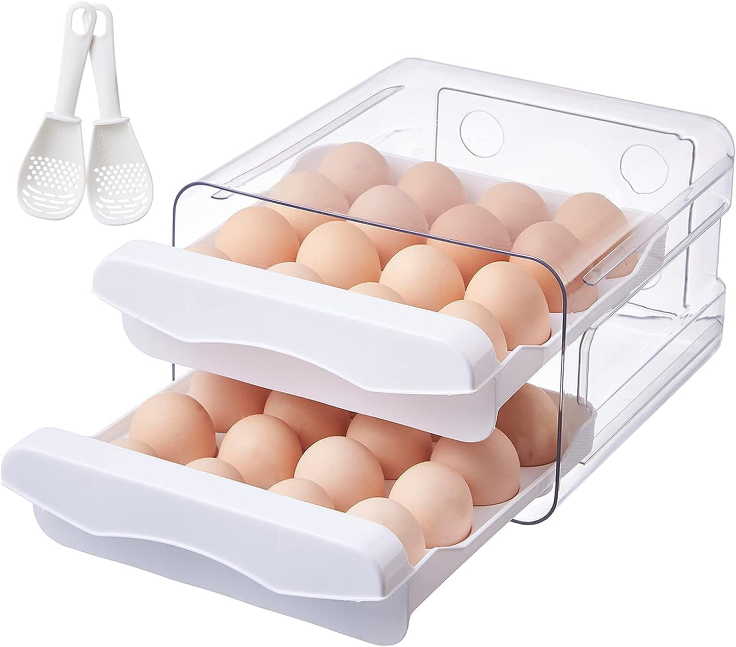Plastic Large Capacity Drawer Type Egg Holder