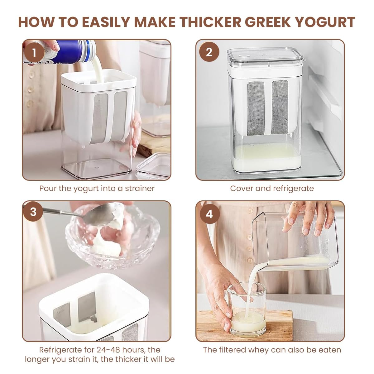 Multifunctional Yogurt Filter