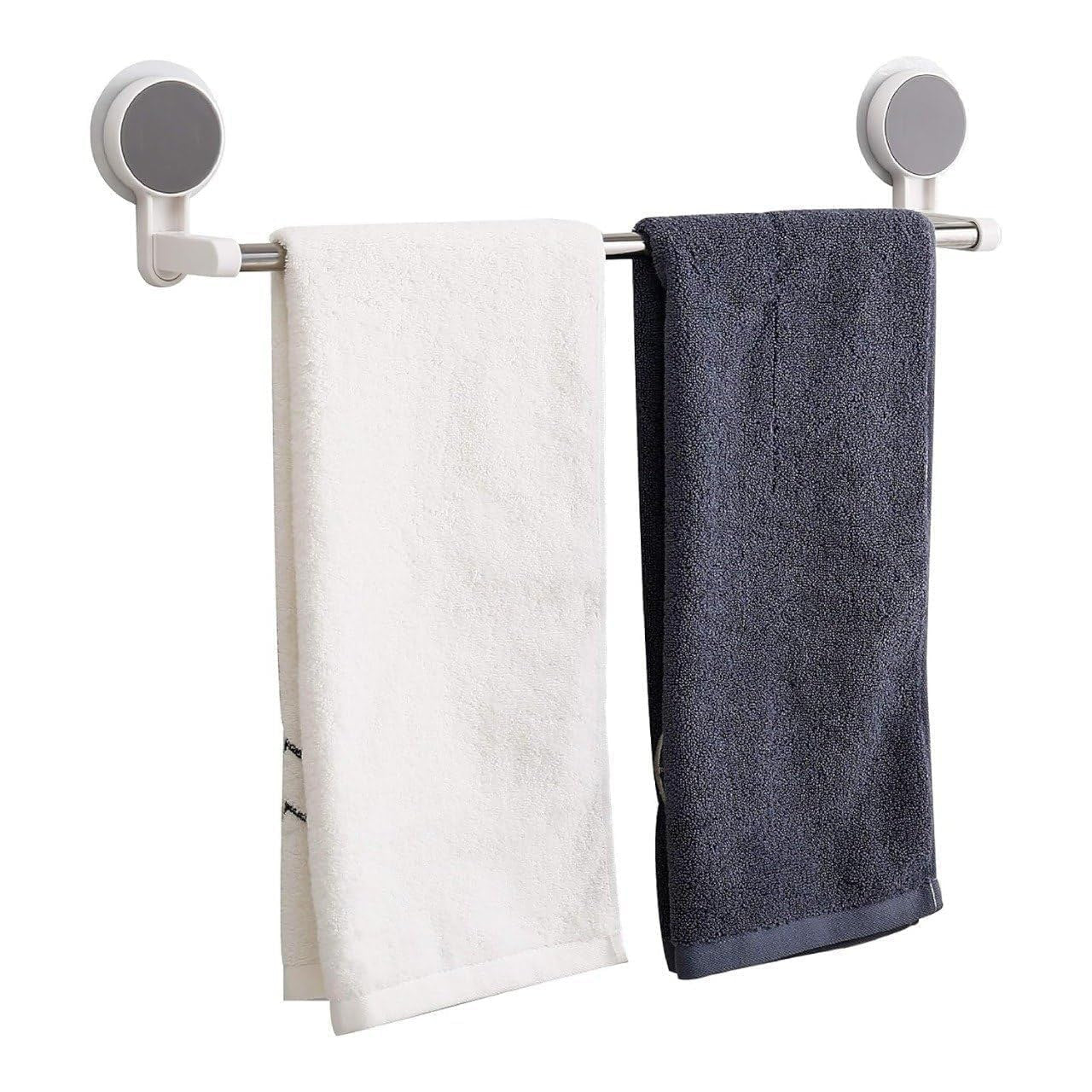 Towel Holder & Pot Cover Rack with Suction Cups