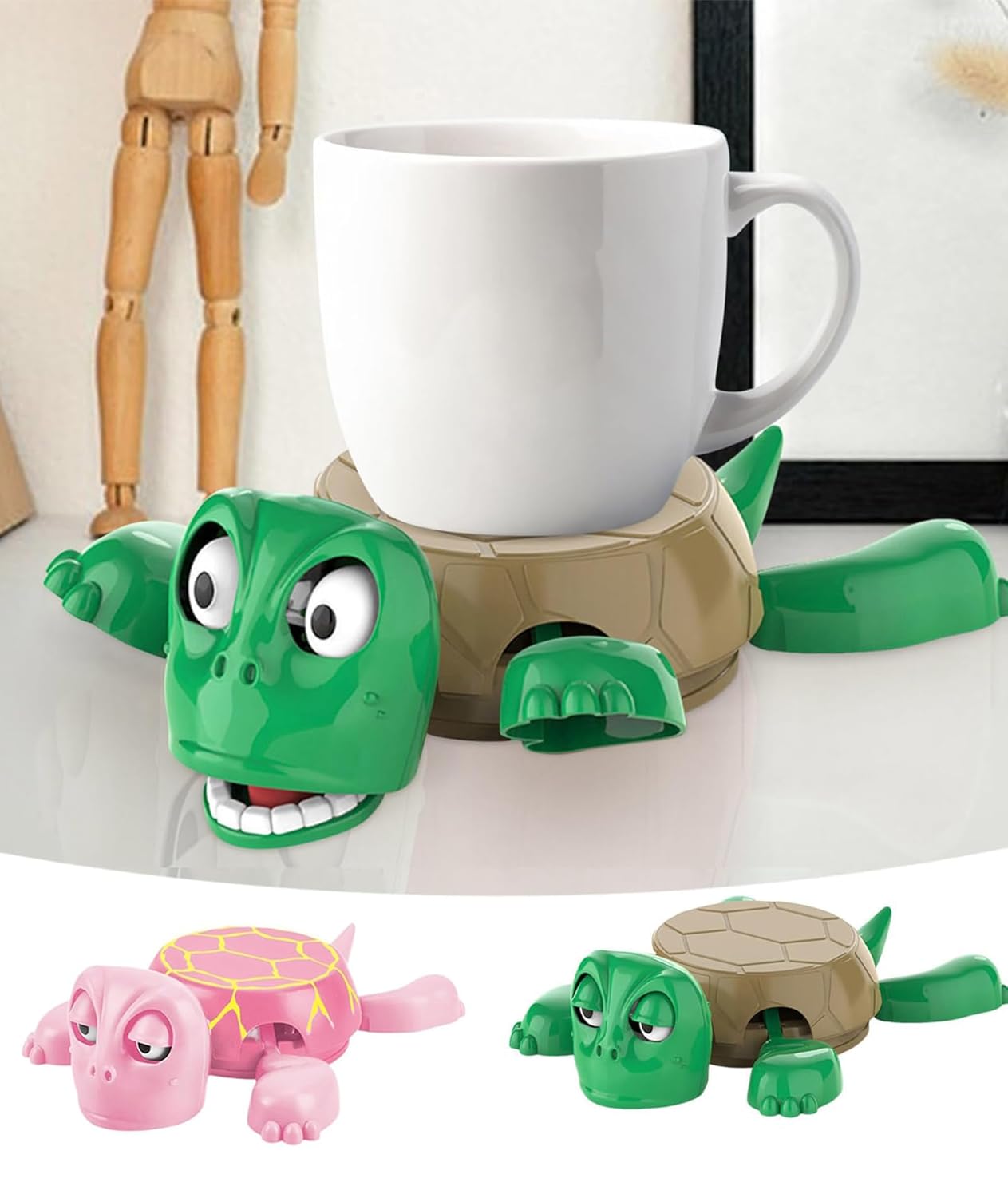 Funny Open-Eyed Turtle Coaster / Cup Holder