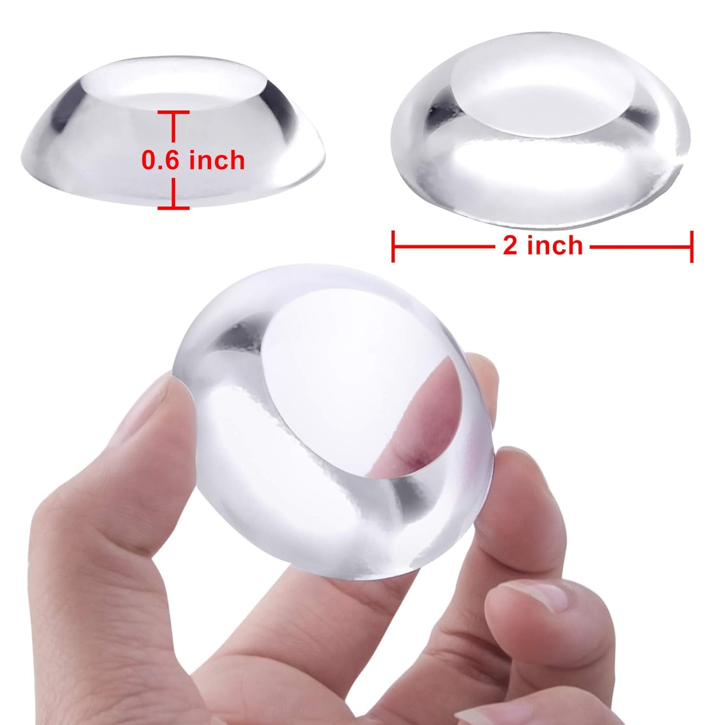 Door Stopper Wall Protector - PACK OF 6