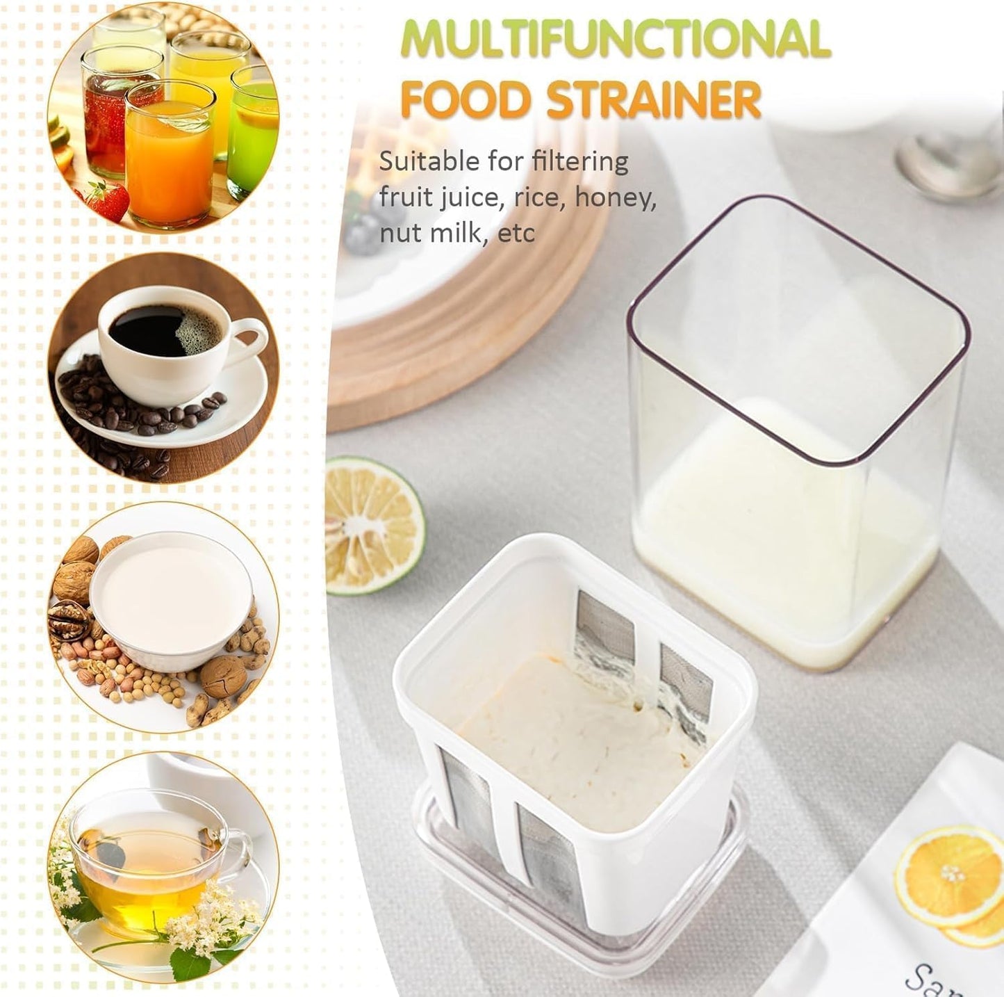 Multifunctional Yogurt Filter