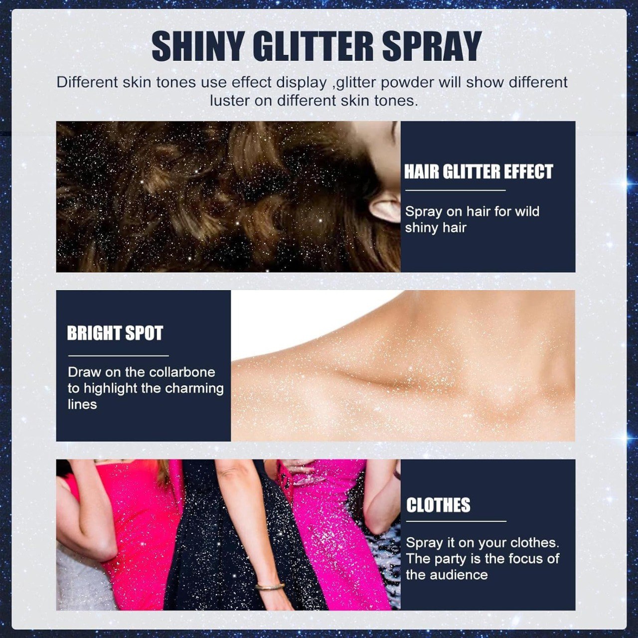 Professional Glitter Hair Spray