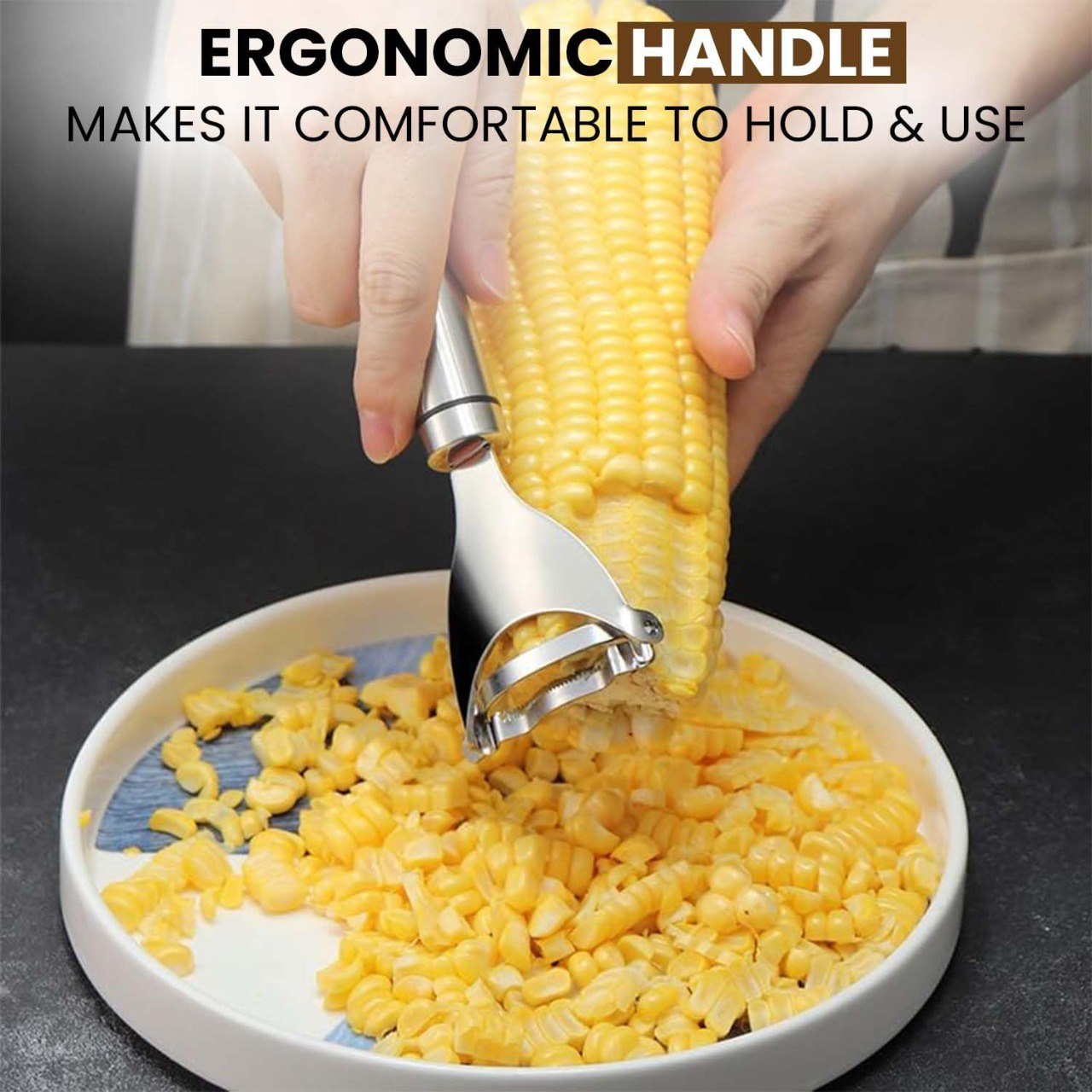 Corn Peeler Stainless Steel Corn Cob Stripper Tool