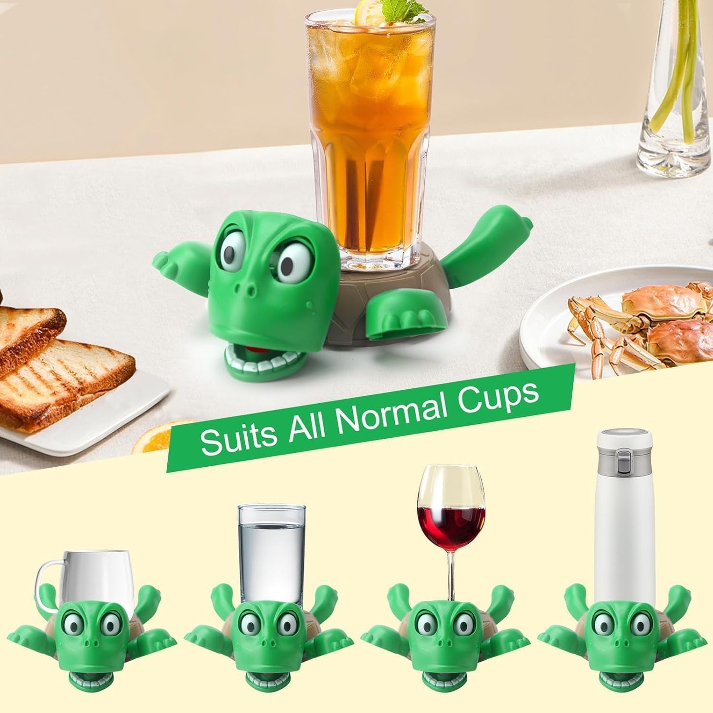 Funny Open-Eyed Turtle Coaster / Cup Holder