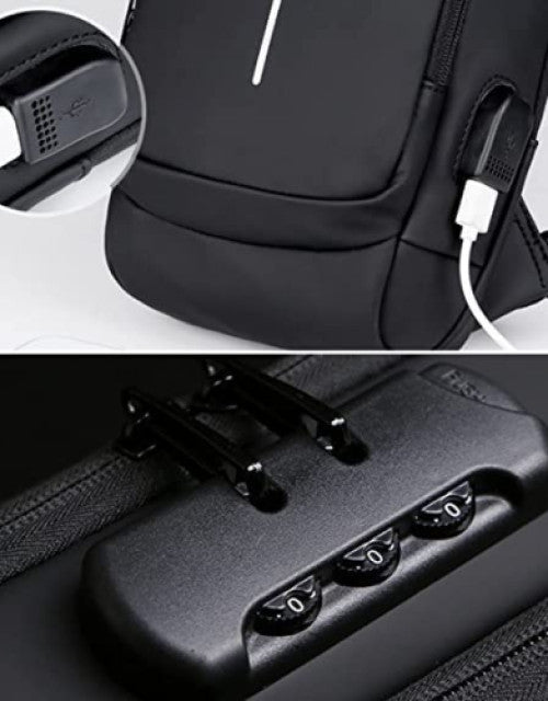 Premium Quality Lock Technology Backpacks with USB Charging 🔐⚡
