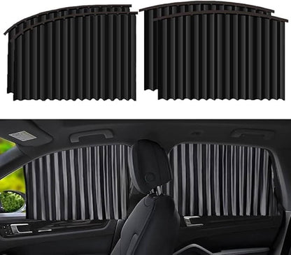 4pcs Universal Fit Magnetic Car Side Window Curtains