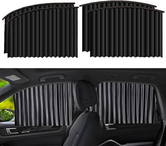 4pcs Universal Fit Magnetic Car Side Window Curtains