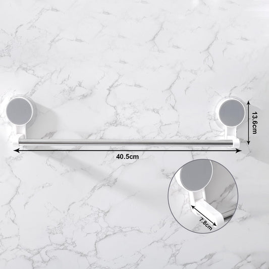 Towel Holder & Pot Cover Rack with Suction Cups