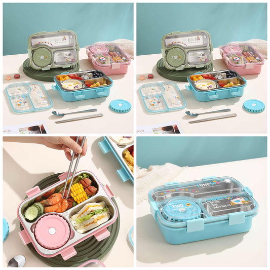 3 Grid Laxson Lunch Box With Mini Box