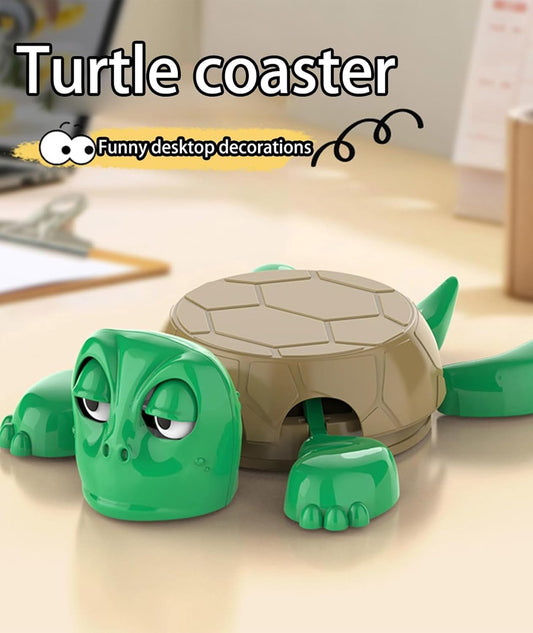 Funny Open-Eyed Turtle Coaster / Cup Holder