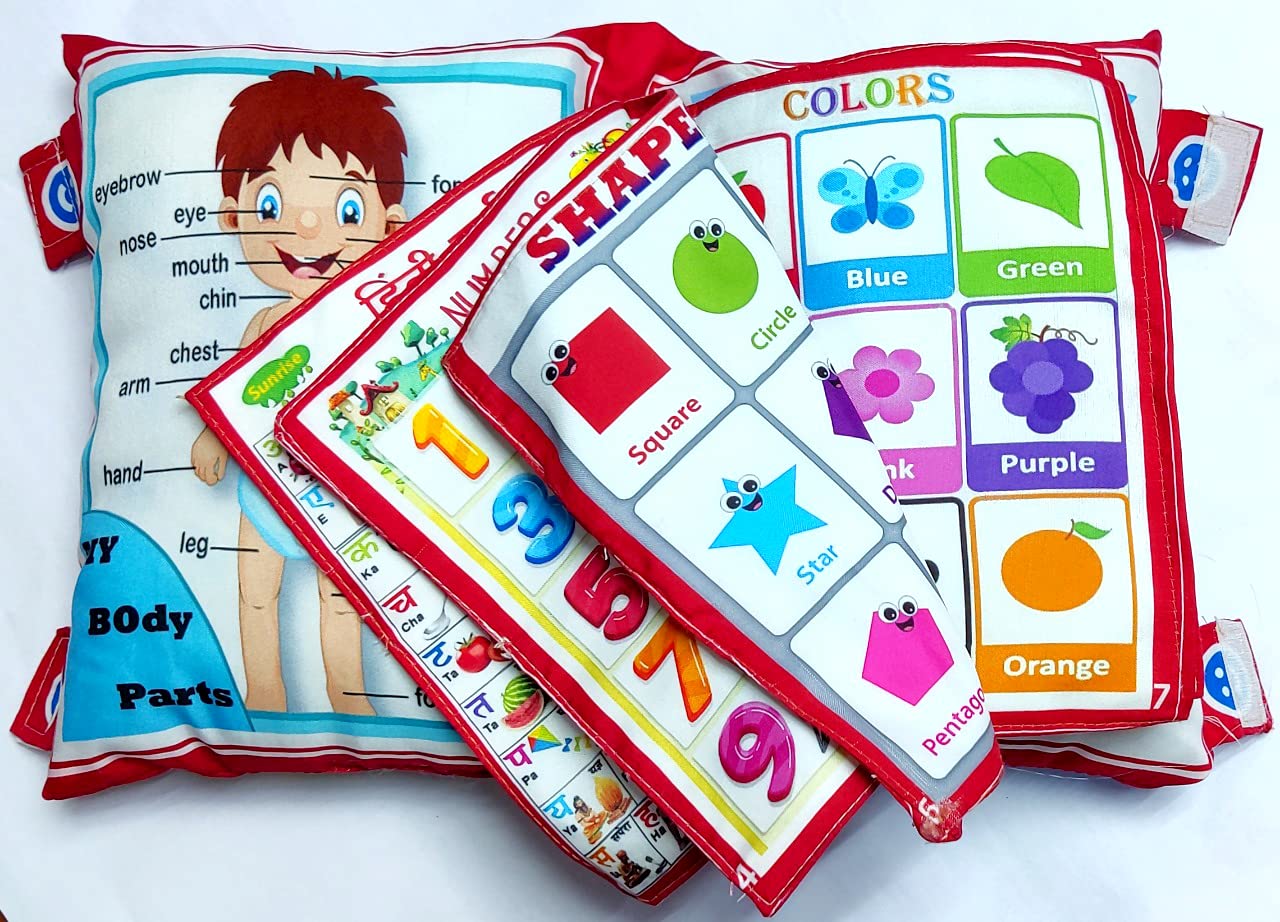 Kids Educational Velvet Learning Baby Pillow