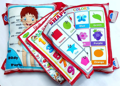 Kids Educational Velvet Learning Baby Pillow