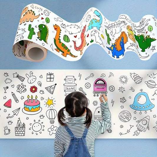 Children Doodle Scroll  Drawing Roll