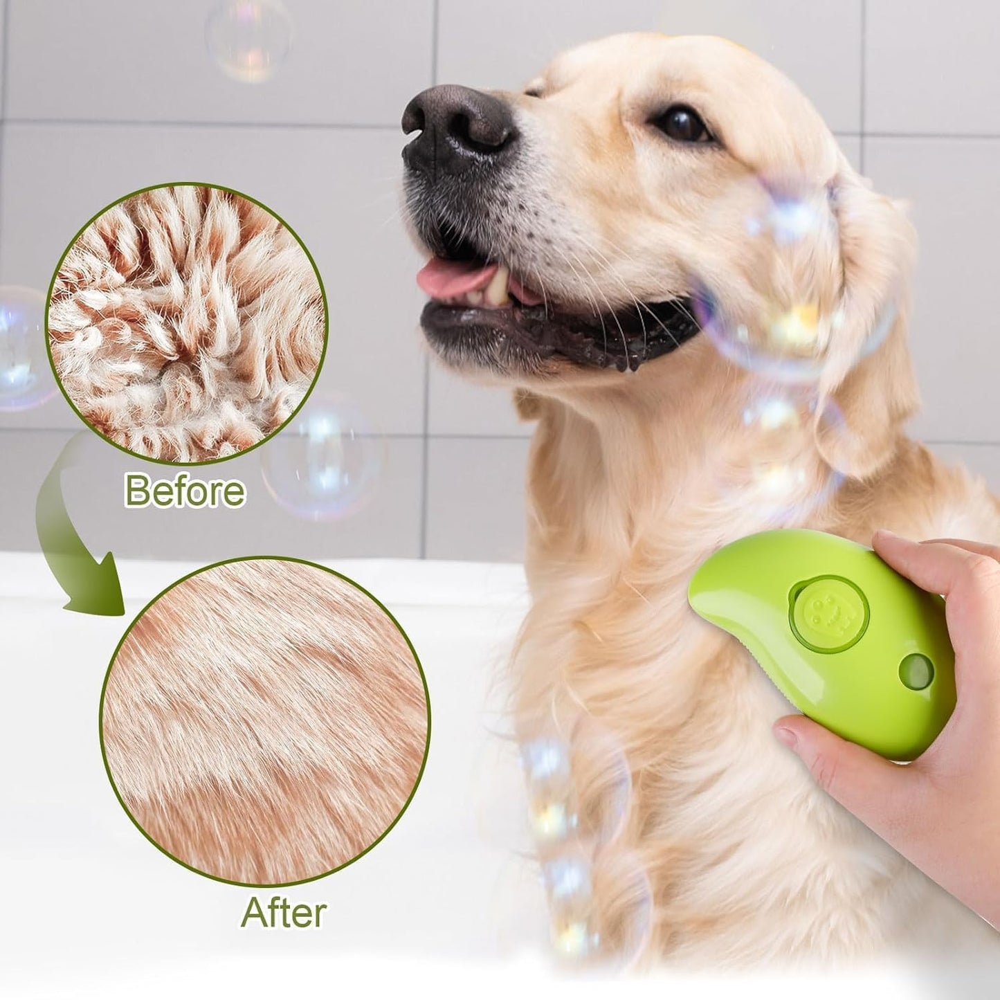 Versatile Pet Grooming Brush for Cats & Dogs