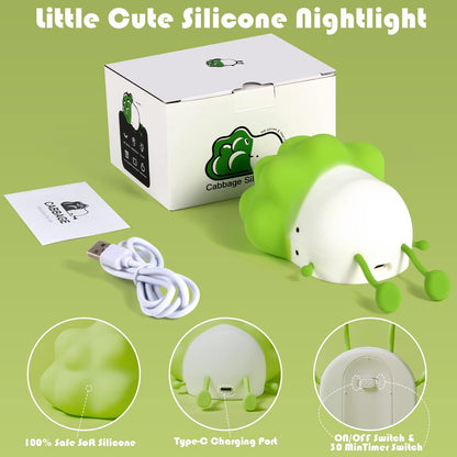 Cute Lying Cabbage Night Light