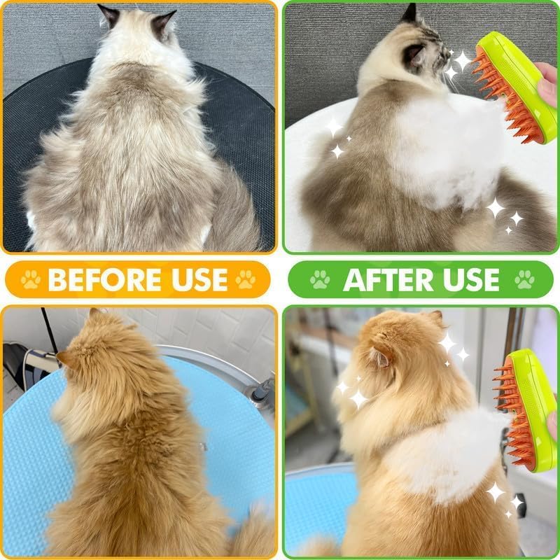 Versatile Pet Grooming Brush for Cats & Dogs