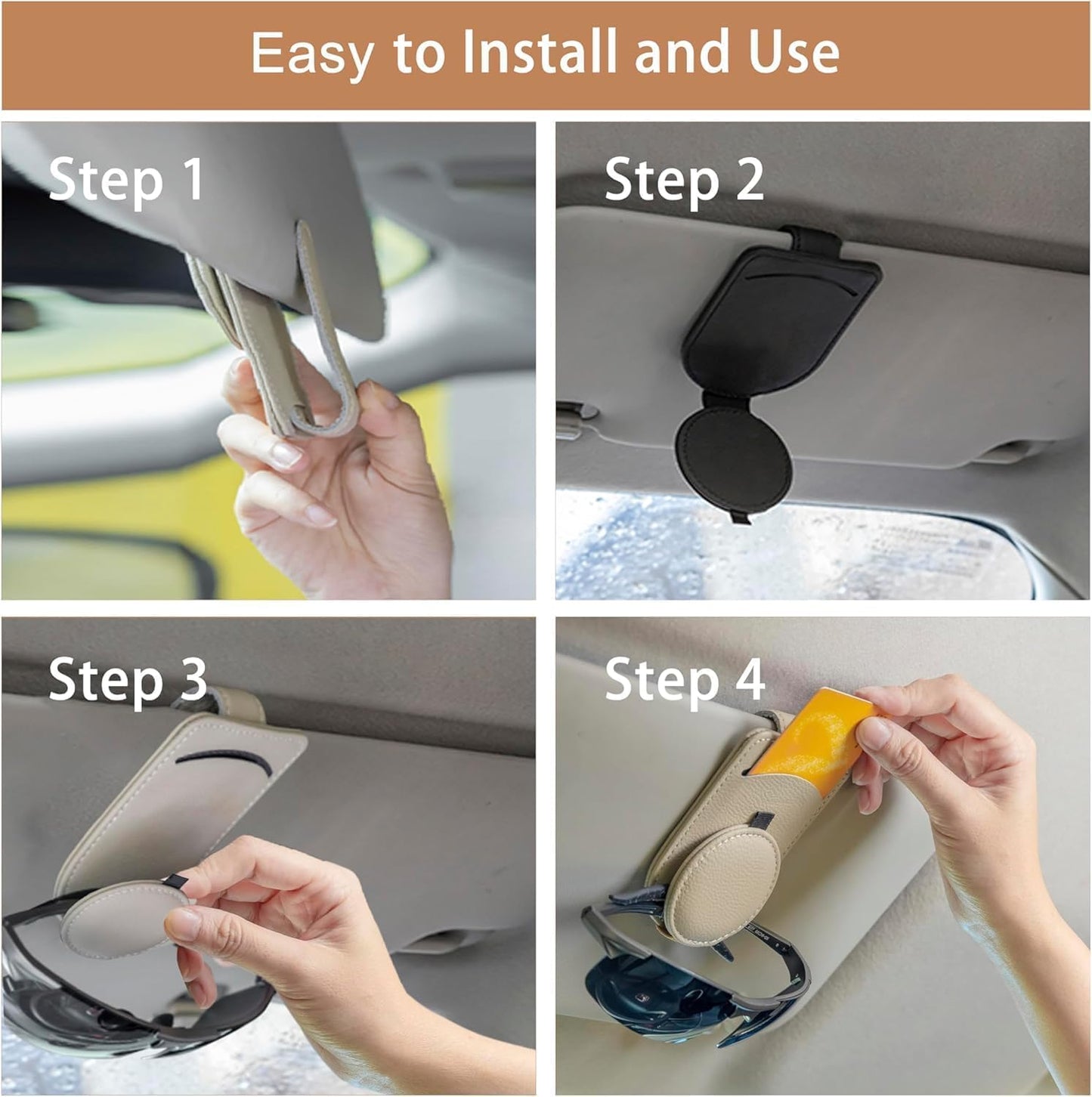 Multi-Functional Car Sun Visor Glasses