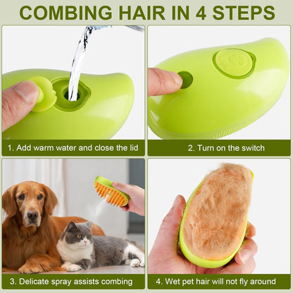 Versatile Pet Grooming Brush for Cats & Dogs