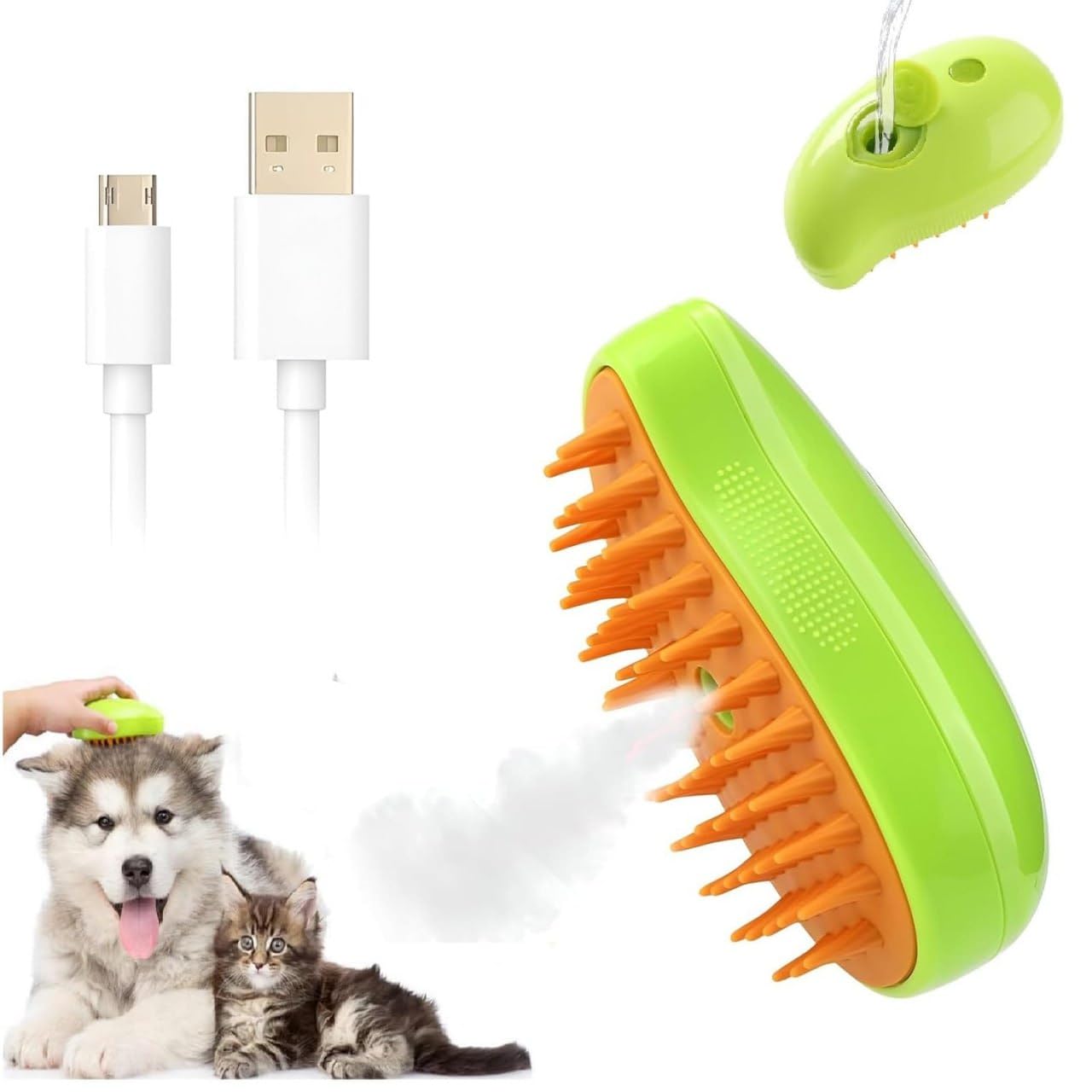 Versatile Pet Grooming Brush for Cats & Dogs