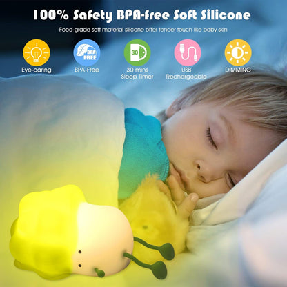 Cute Lying Cabbage Night Light
