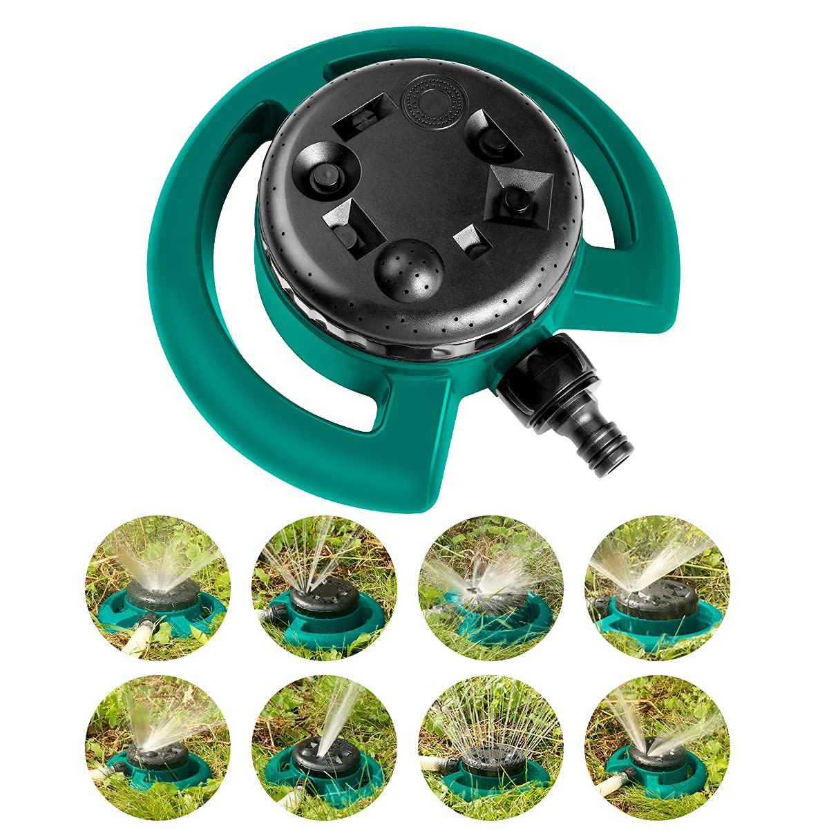360 ° Rotating Adjustable Round 3 Arm Lawn Water Sprinkler