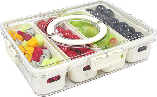 4 Compartments Fridge Organizer
