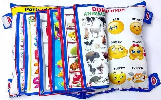 Kids Educational Velvet Learning Baby Pillow