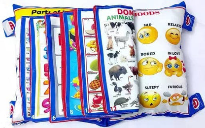 Kids Educational Velvet Learning Baby Pillow