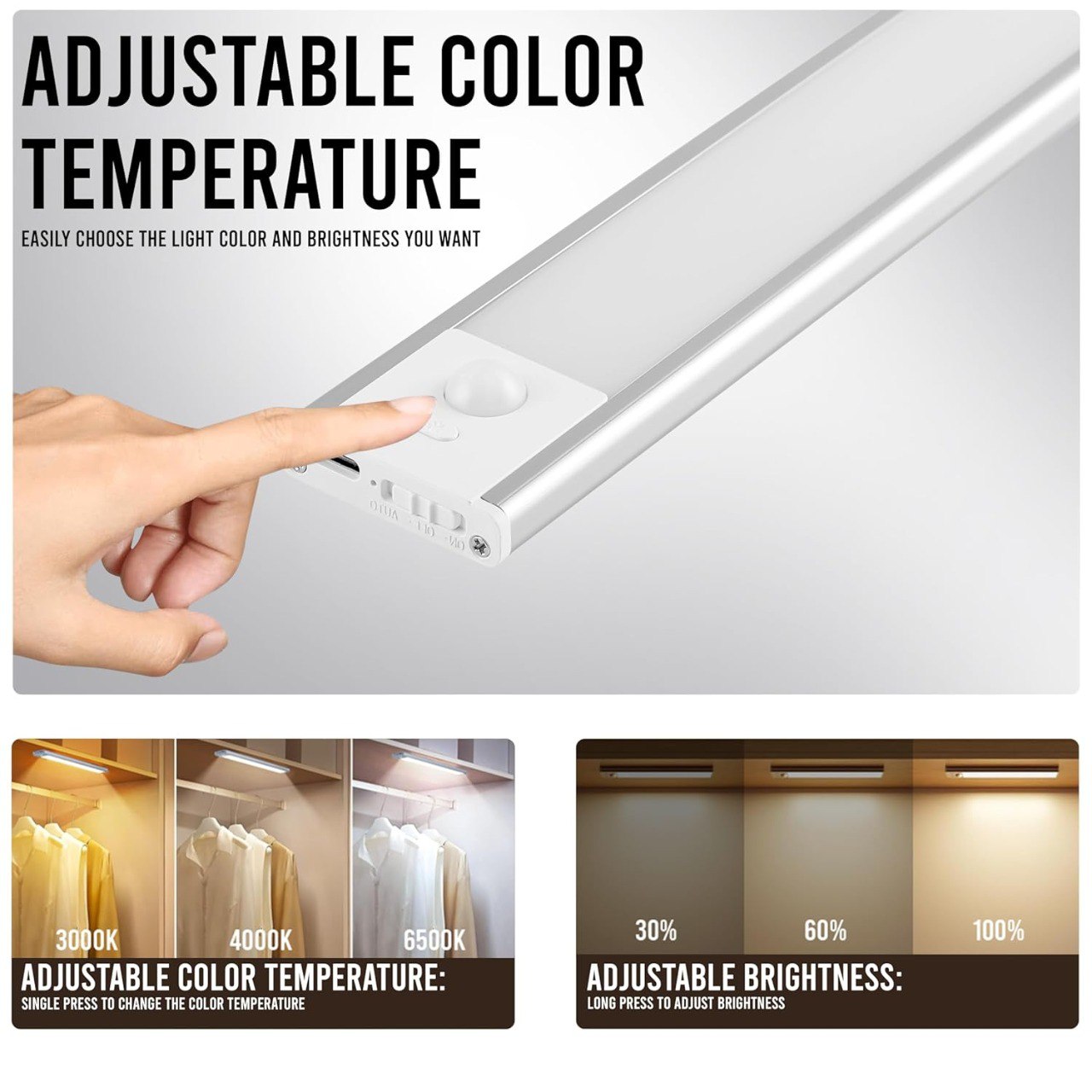 Rechargeable Motion Sensor Led Light ( PACK OF 2 )