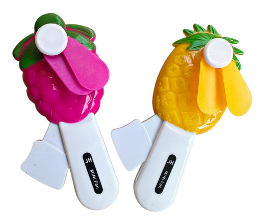 Mini Fan Fruit Shape Cute Squeeze Toys ( PACK OF 2 )