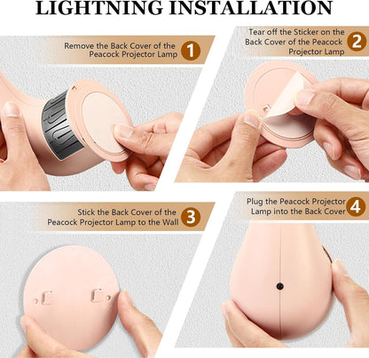 Remote Sensing &amp; Touch Control Projector Night Light with Timer