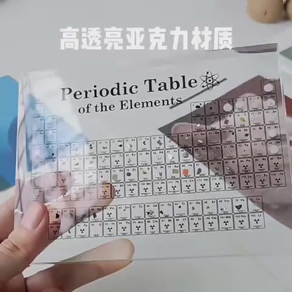 Periodic Table with Real Elements Inside